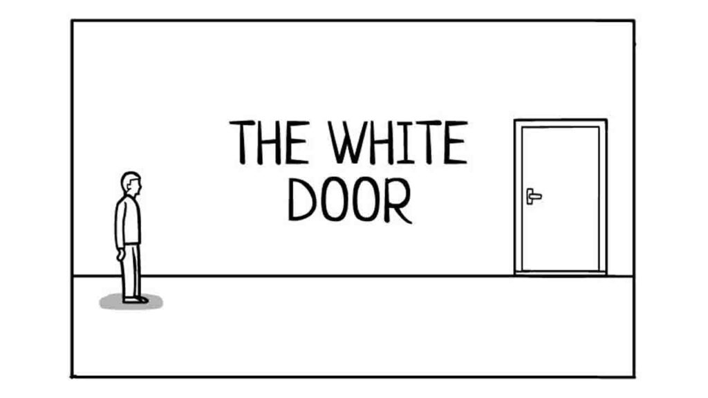 the white door by second maze