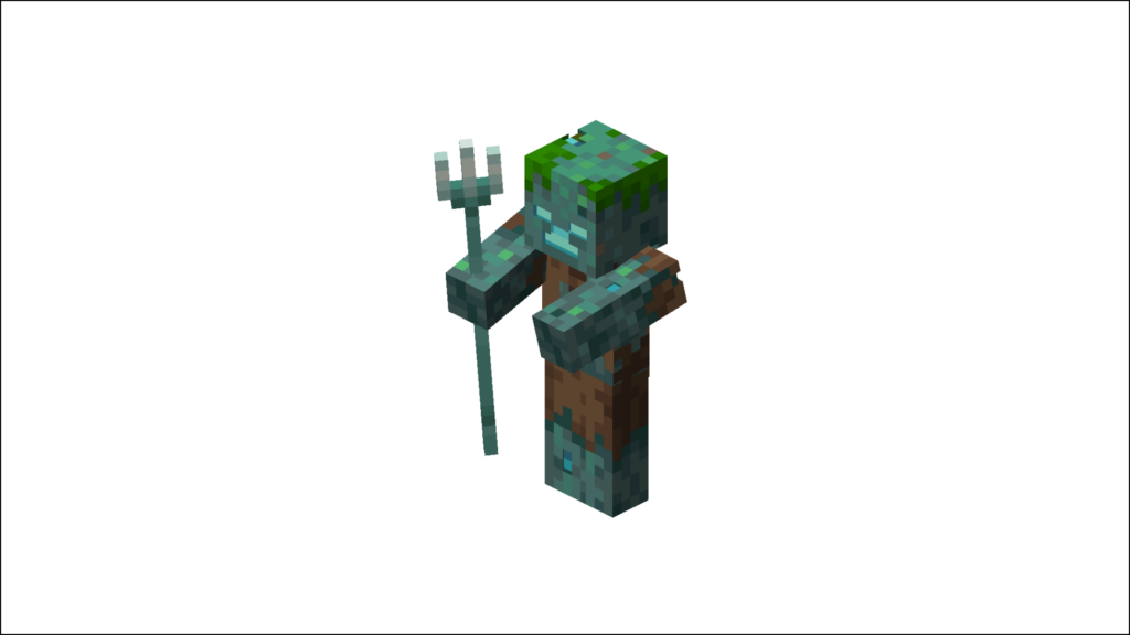 drowned trident minecraft