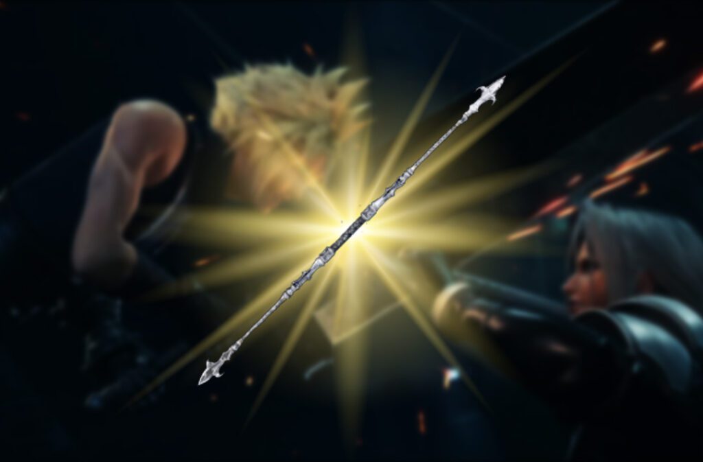 senjata ffvii remake paling op (silver staff)