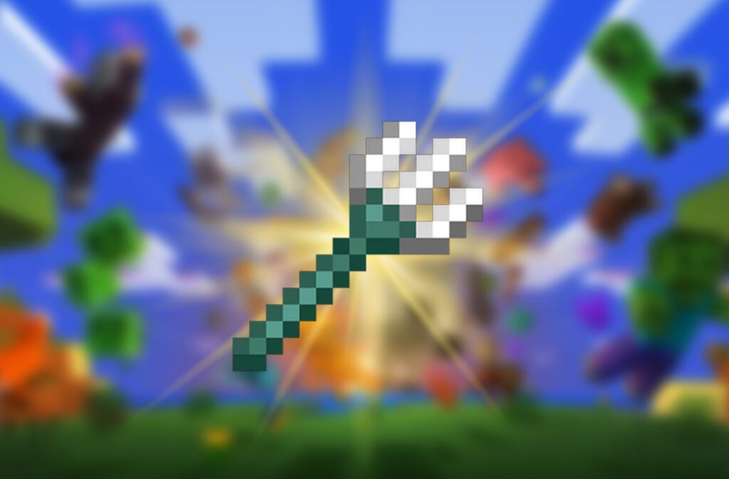 trident tersakit di minecraft